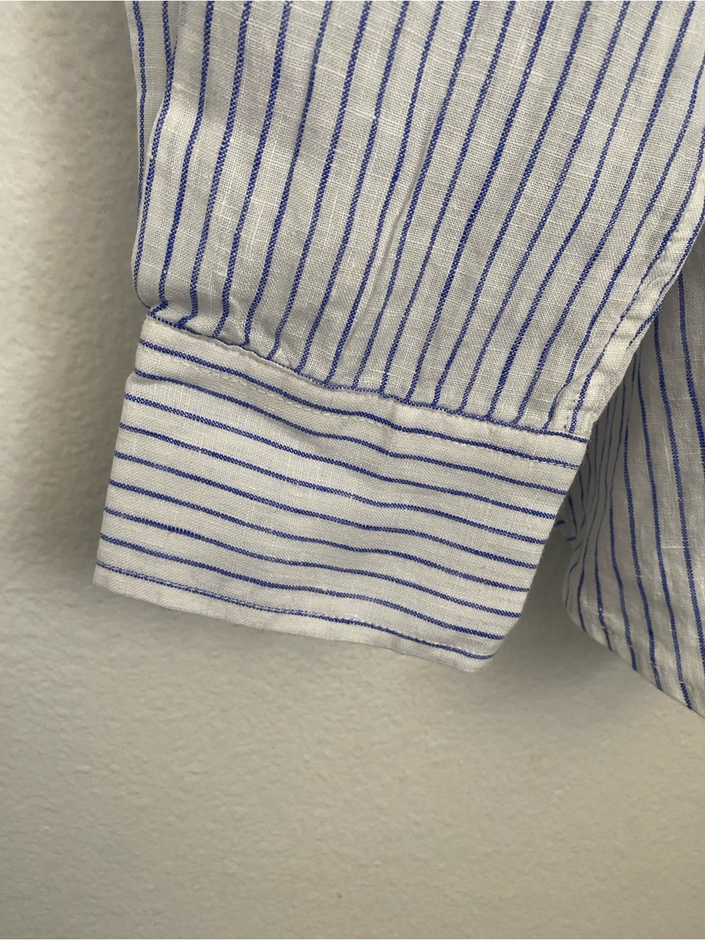 GAP Men's 100% Linen Striped Button-Up Shirt Size XL NWT - Picture 3 of 12